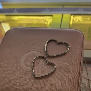 Heart-Shaped Silver Earrings Pandora